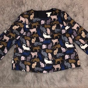 Cat Printed Blouse